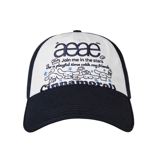 Aeae 시나모롤 캡 모자 네이비