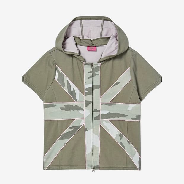 엔와이엑스엑스 cross patch hoodie khaki