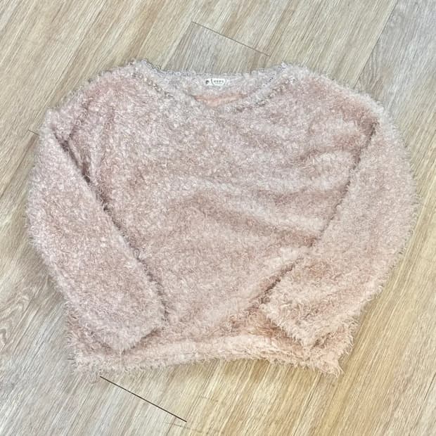 엑시즈팜 빈티지 진주 퍼 니트 히메갸루로걀라떼갸루