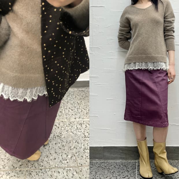 cream lace soft knit