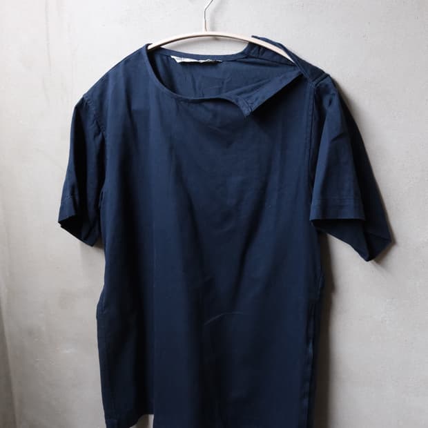 Comme des garcons 숄더 버튼 반팔 티셔츠