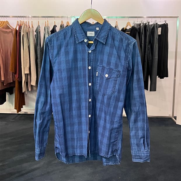 [M] EDWIN 에드윈 타탄체크 셔츠 남방