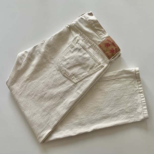 Fullcount 1108 Ecru Selvedge Denim Pants