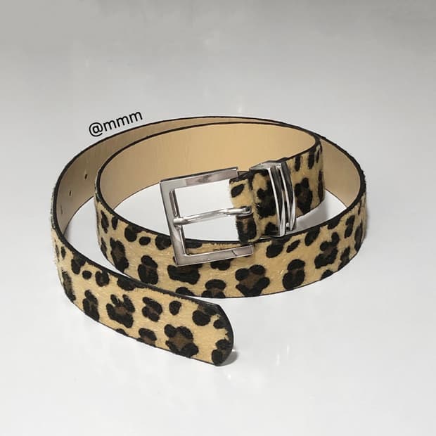 [Unisex]팬서 레오파드 호피 송치 벨트🐆
