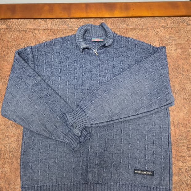 마리떼 프랑소와 저버 90s 집업 카라 니트 100