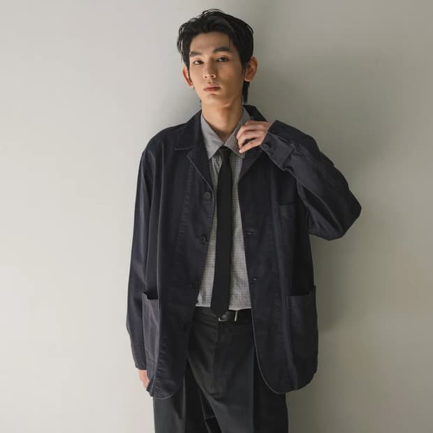 어나더오피스 허밋 가먼트 커버올 프렌치 워크 자켓