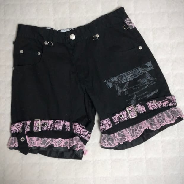 매드펑크 반바지 연핑크 