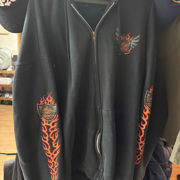 빈티지 할리데이빗슨 후드집업 