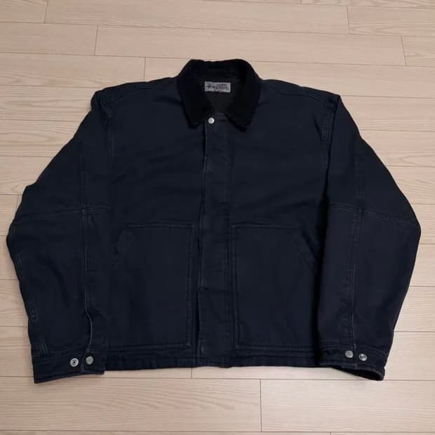 [L]스투시 워크기어 자켓 워크자켓 블랙