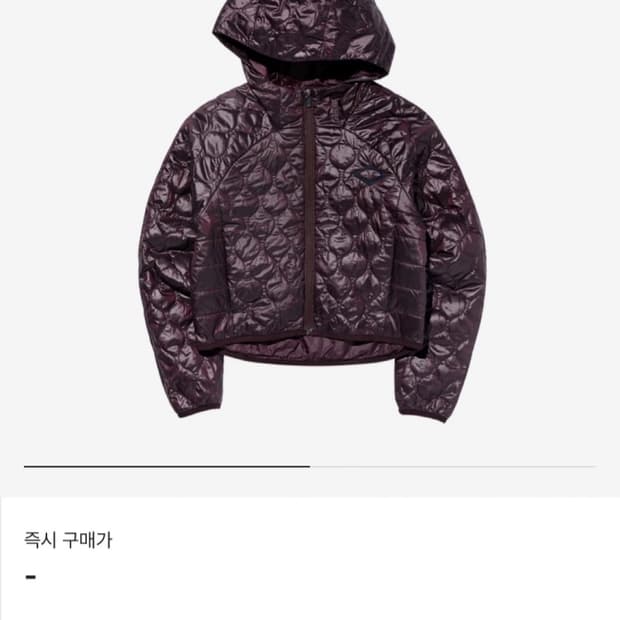 미스치프 롬버스 퀼티드 퍼플 패딩 자켓