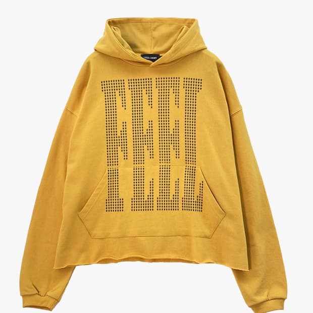 아이필럭키 옐로우 후드티