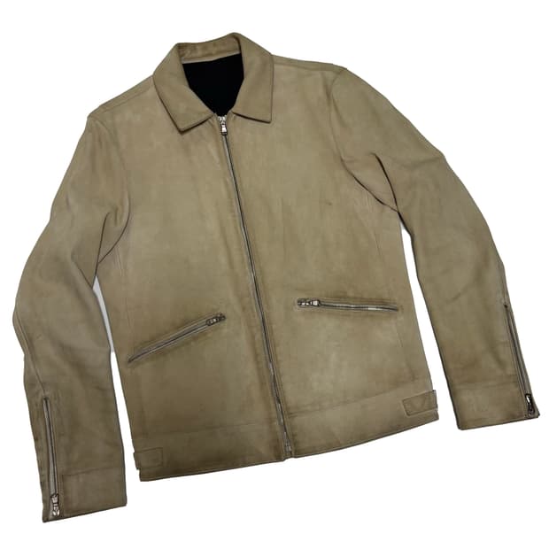 [솔리드 옴므] 프리미엄 고트스킨 스웨이드 싱글 라이더 자켓