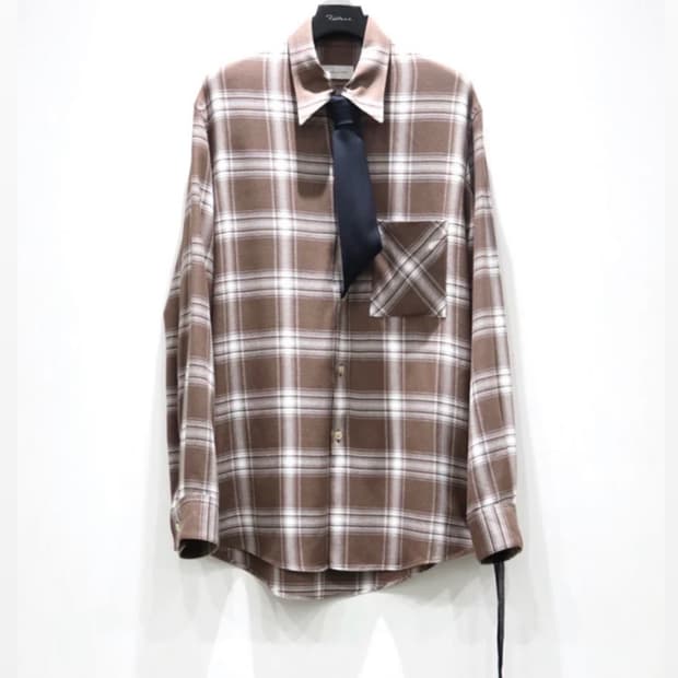 [0] BED J.W. FORD OMBRE-CHECK TIE SHIRTS