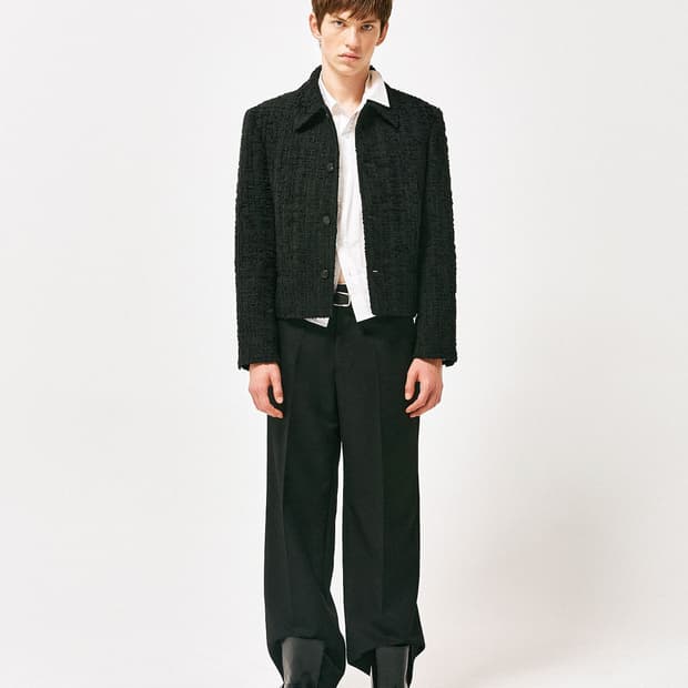 라벨아카이브 트위드 자켓 블랙 2사이즈