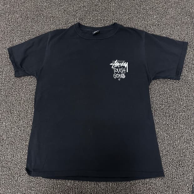 Stussy 스투시 터프 기어 반팔티셔츠 블랙 L