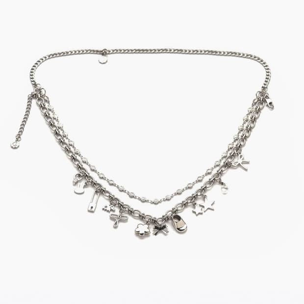코이세이오 ENCHANTRESS CHARM NECKLACE 크롬