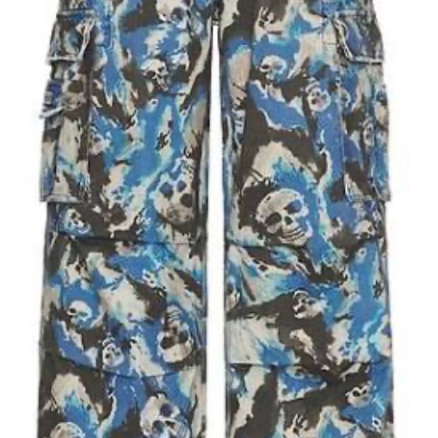 Erl skull pants(blue)