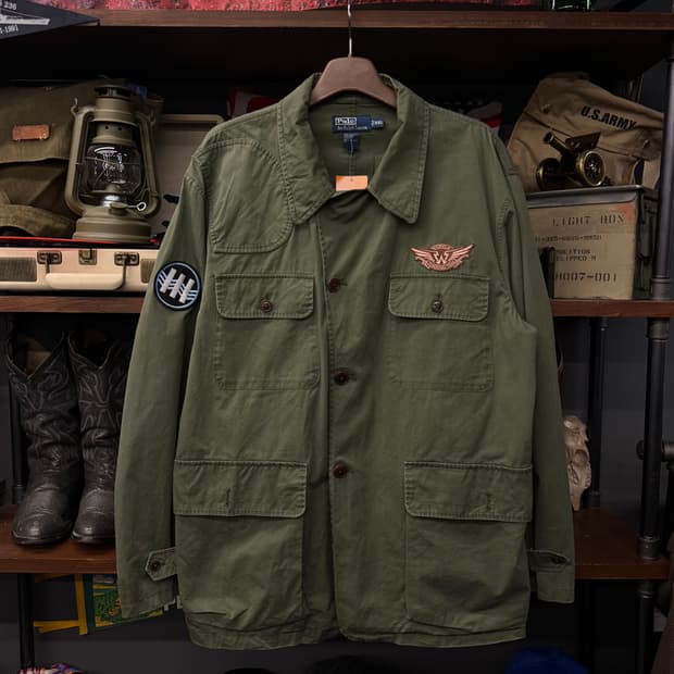 폴로 랄프로렌 밀리터리 복각 헌팅 퍼티그 초어 자켓 N245
