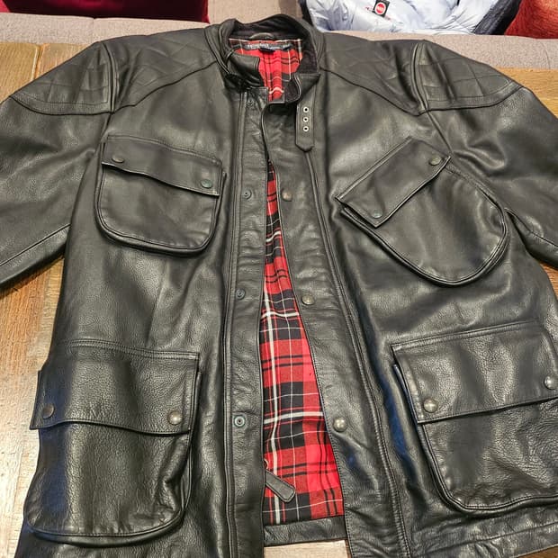폴로 랄프로렌  바이크가죽재킷