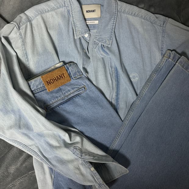 노앙 연청 데님셋업