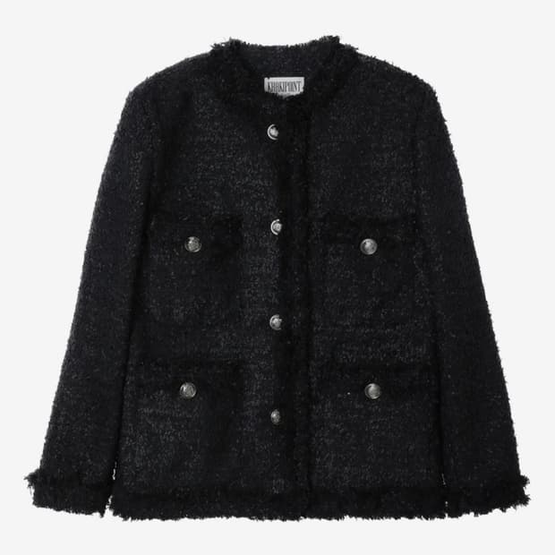 카키포인트 트위드 블랙 롱버전 ( 3/17 내 도착예정 )