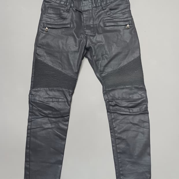 [30] 발망 블랙코팅 바이커진 청바지