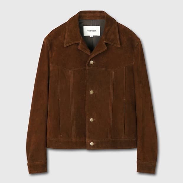 (L) 토니웩 스웨이드 웨스턴 트러커자켓 브라운