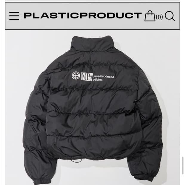 M) 플라스틱 프로덕트 mPa PUFFER (Black) 패딩 자켓 