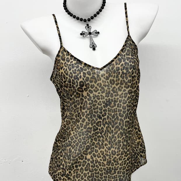 갸루 호피 시어 슬립