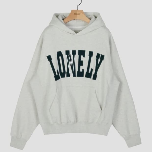 노앙 LONELY/LOVELY FELT HOODIE CREAM
