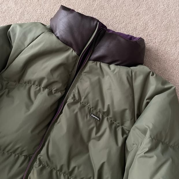 슈프림 리버시블 패딩