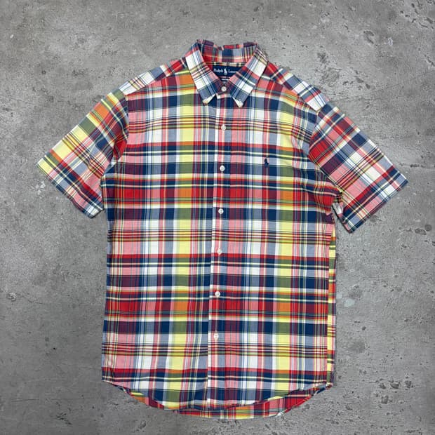 폴로 체크 반팔 셔츠[2472]