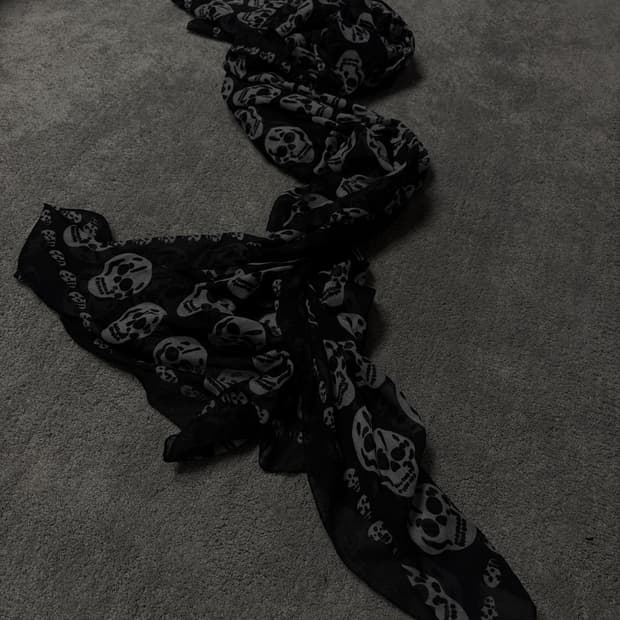 Vintage v-kei rock punk mood scarf