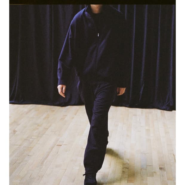 3size) comoli 22aw 캐시미어 트랙 자켓 네이비