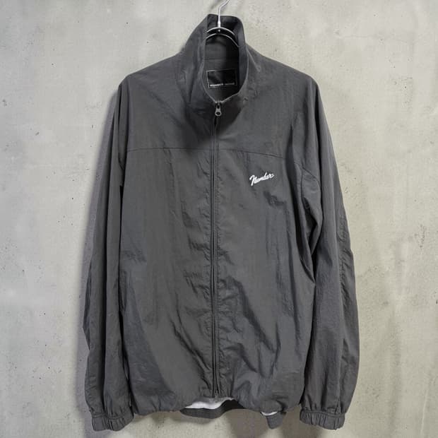 넘버나인 레터링 나일론 트랙자켓