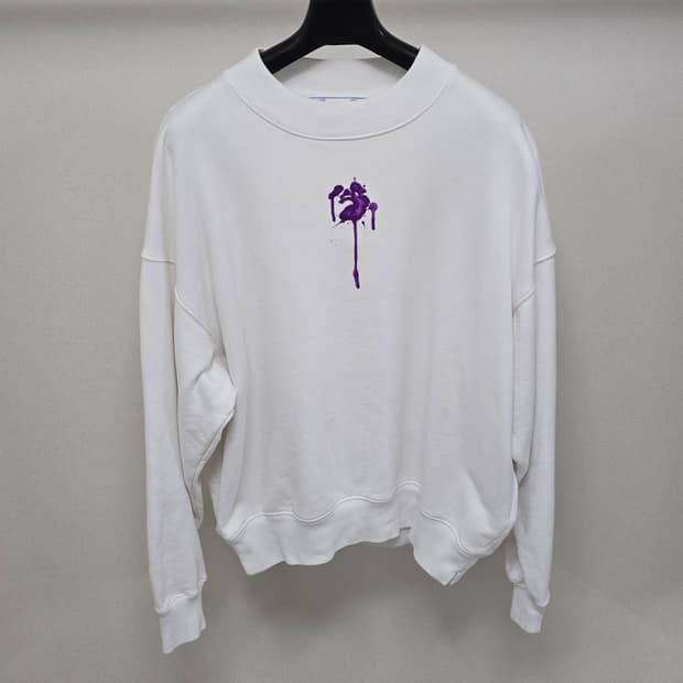 오프화이트 로고 맨투맨 xxs사이즈 95 판매