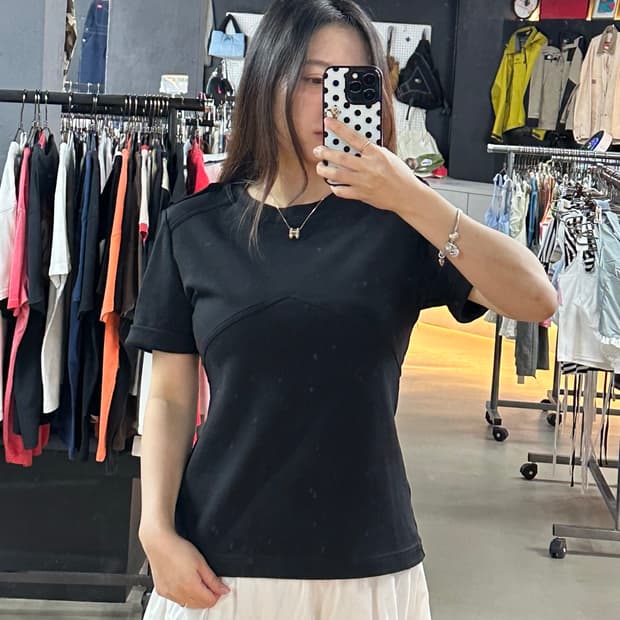 막스마라 견장 롤업반팔