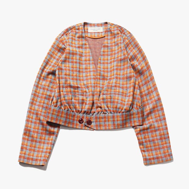 BEAMS BOY - JACQUARD SHORT JACKET