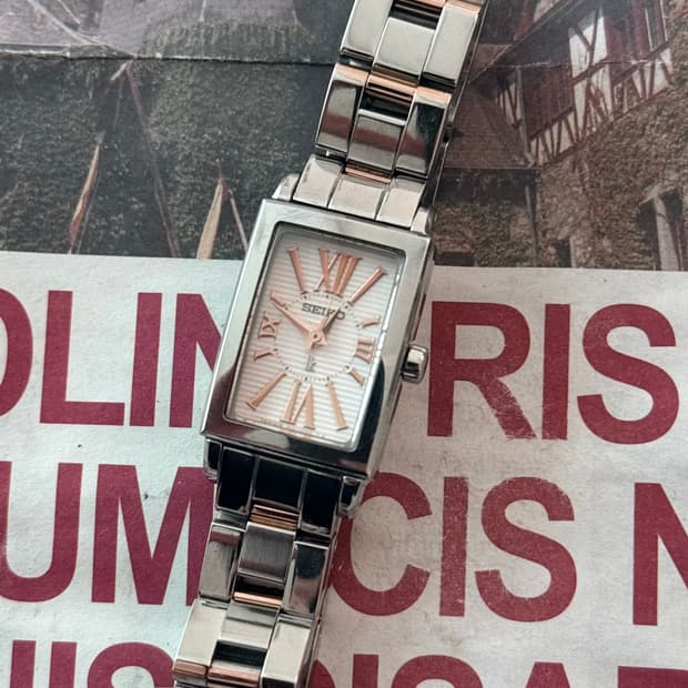 세이코 Seiko Lukia 로즈골드 탱크 콤비