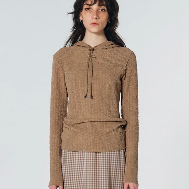 스컬프터 이스트링 크링클 후디 토스트 S