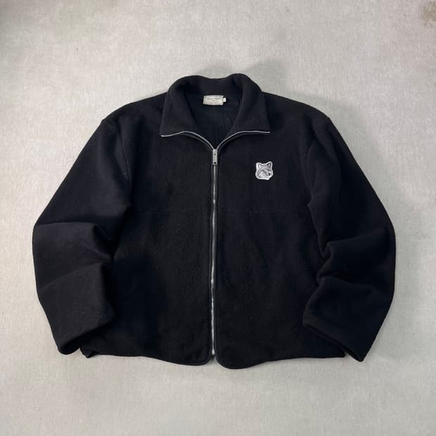 100 메종키츠네 실버폭스 플리스 한정판 자켓