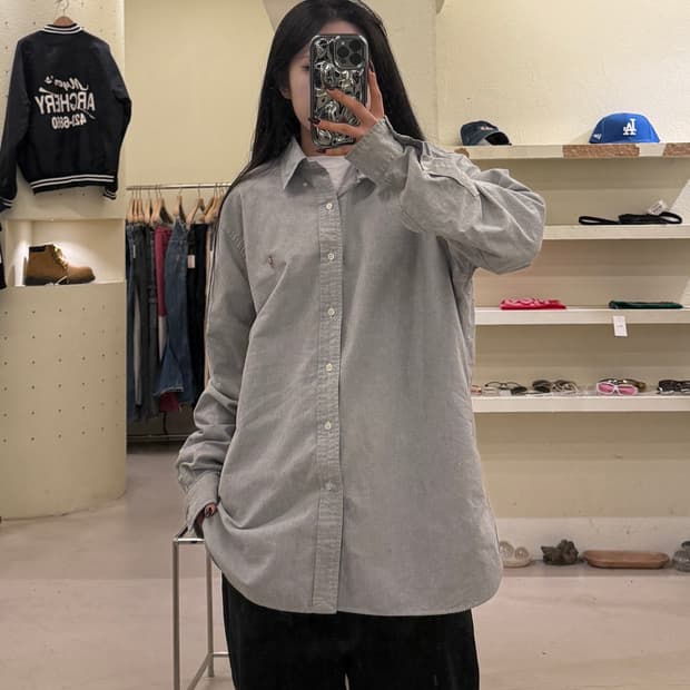 폴로랄프로렌 그레이 옥스포드 셔츠 U1269