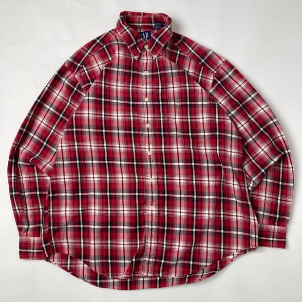00s Gap Plaid Flannel Button Up Shirt