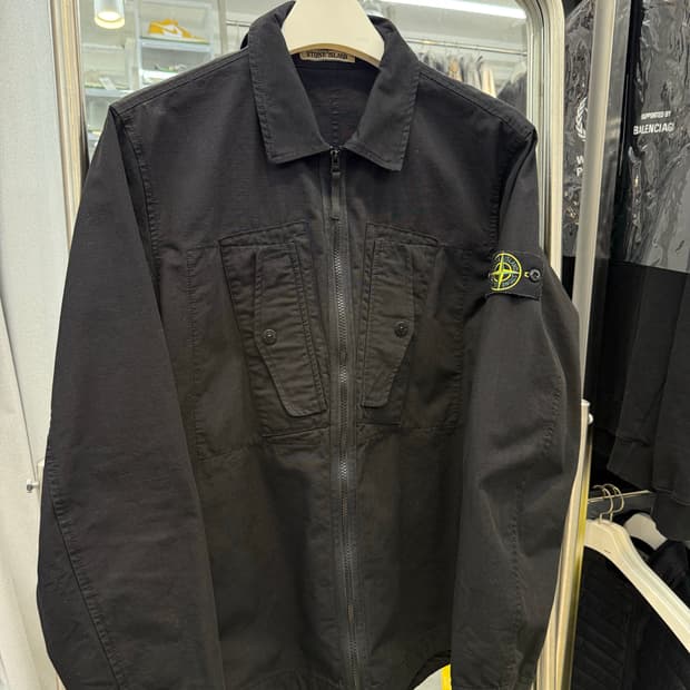 24ss 스톤아일랜드 가먼트 다이드 오버셔츠 L 