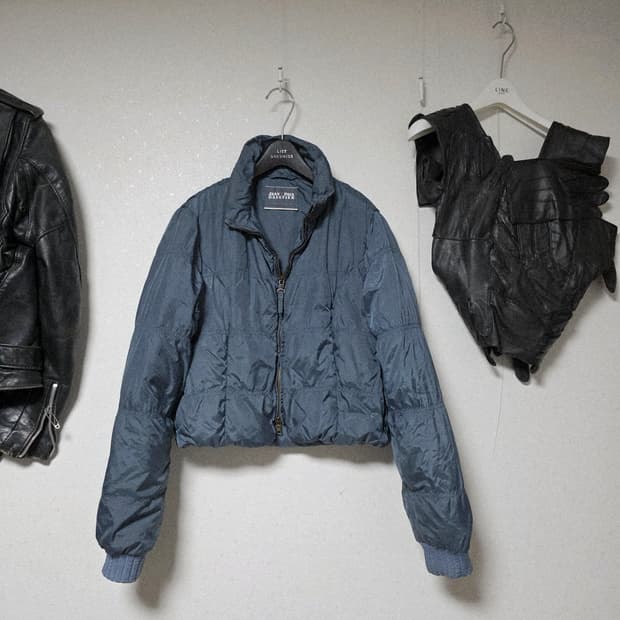 90s jean paul gaultier crop puffer