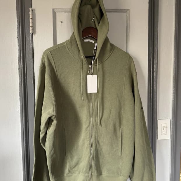 헬무트랭 플리스 후디 스웨터 그린