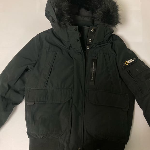 여성 타루가 퍼 트리밍 후디 구스다운 점퍼 CARBON BLACK/ 90