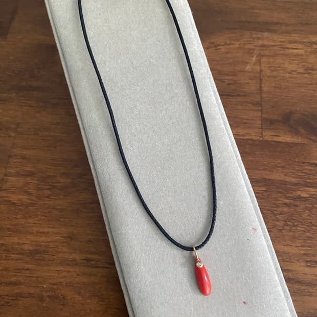 천연 산호 펜던트 펜던트 목걸이(K14)