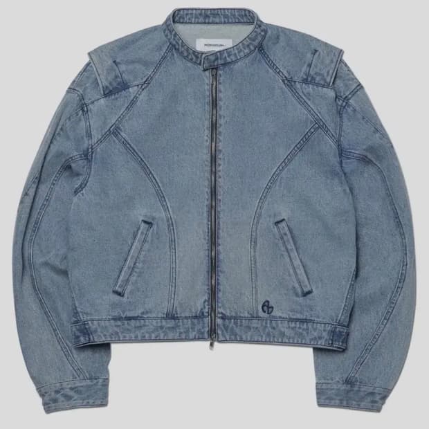 노매뉴얼 T.I.D RIDER JACKET - WHITE BLUE M