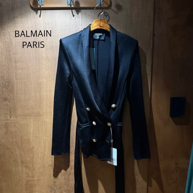 BALMAIN Paris 발망 Shawl Collar Jacket
